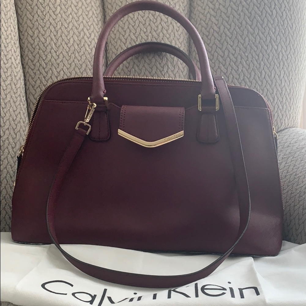 Maroon Calvin Klein Purse